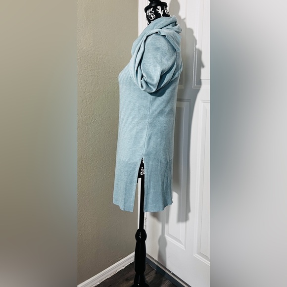 Adrienne Vittadini Turquoise Knit Cowl Neck Sweater Size S NWOT - Picture 5 of 10